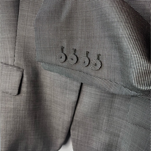 Lafayette 148 New York Wmns Black/White Checkered/Plaid like Blazer Sz 16 Wool - Picture 6 of 8